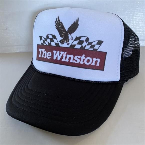 Retro Vintage The Winston Hat Winston Cup Trucker snapback Black Cap NASCAR 80s - Picture 4 of 4